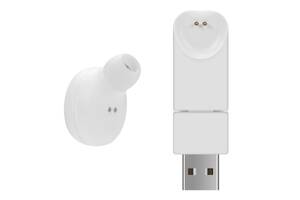 Бездротові міні-навушники KIVEE KV-TW21 V4.2 з Bluetooth та мікрофоном Білі