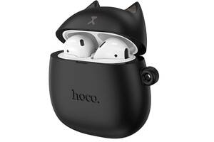 Беспроводные наушники для детей Bluetooth HOCO Cat EW45 в кейсе Black N