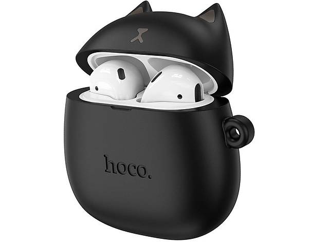 Беспроводные наушники для детей Bluetooth HOCO Cat EW45 в кейсе Black