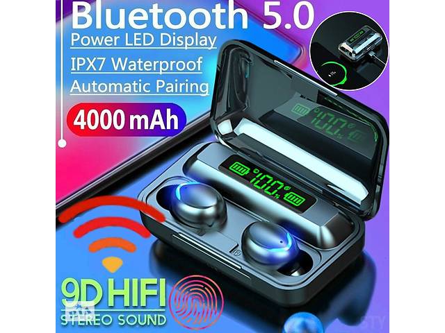 Бездротові навушники F9-36 сенсорні Bluetooth HD Stereo Heavy Bass