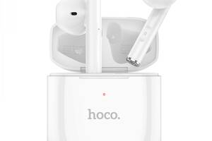 Беспроводные наушники Hoco EW19 Plus Delighted TWS Bluetooth 5.3 25mAh/300mAh LED Type-C White