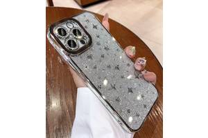 Блискучий чохол з зірочками для iPhone 11 12 13 14 Pro Max
