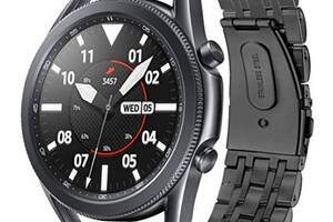 Браслет BeWatch для Samsung Galaxy Watch 3 45 mm Ремешок 22мм classic стальной Link Black (1021401.10)