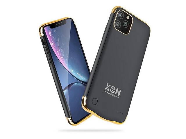 Чехол-аккумулятор XON PowerCase для iPhone 12 5500 mAh Black/Gold