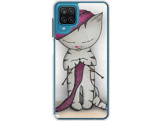 Чехол бампер EndorPhone Samsung Galaxy A12 A125F Кошка рукодельница (4056pc-2201-26985)