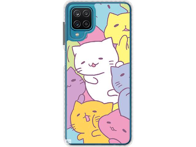 Чехол бампер EndorPhone Samsung Galaxy A12 A125F Котики (2534pc-2201-26985)