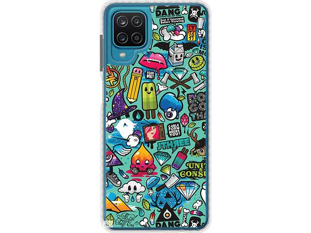 Чехол бампер EndorPhone Samsung Galaxy A12 A125F Стикер бомбинг 1 (693pc-2201-26985)