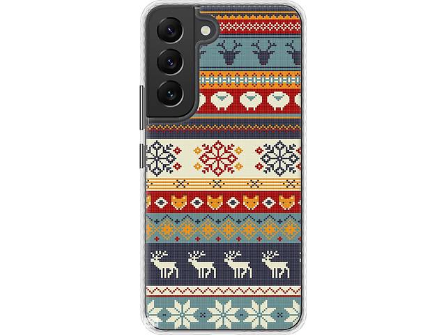 Чехол бампер EndorPhone Samsung Galaxy S22 Рождественский орнамент (3303pc-2494-26985)