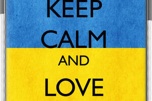 Чехол бампер MagSafe EndorPhone Apple iPhone 14 Plus Keep calm and love Ukraine