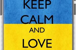 Чехол бампер MagSafe EndorPhone Apple iPhone 14 Pro Keep calm and love Ukraine v2