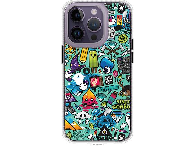 Чехол бампер magsafe EndorPhone iPhone 14 Pro Стикер бомбинг 1 (693pm-2646-26985)
