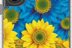 Чехол бампер патриотический EndorPhone Samsung Galaxy S23 Ultra Жёлто-голубые цветы (1048pc-2906-26985)