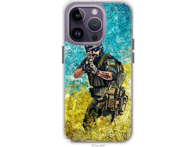 Чехол чехол bumper патриотический Endorphone iPhone 14 Pro Max Воин ЗСУ (5311pc-2667-26985)