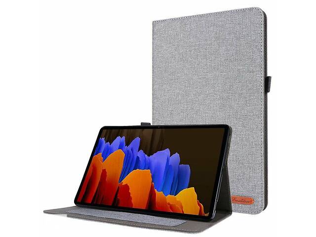 Чехол Cloth Pattern Case для Samsung Galaxy Tab S7 11.0 T870 / T875 (Wake / Sleep) Grey