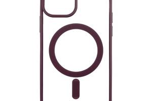 Чехол Color MagSafe Apple iPhone 12 / iPhone 12 Pro Bordo