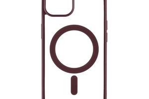 Чехол Color MagSafe Apple iPhone 14 Bordo