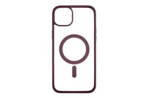 Чехол Color MagSafe Apple iPhone 14 Plus Bordo