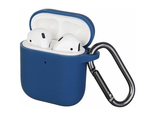 Чехол для наушников Apple AirPods 1/2 Blue (Код товара:15182)