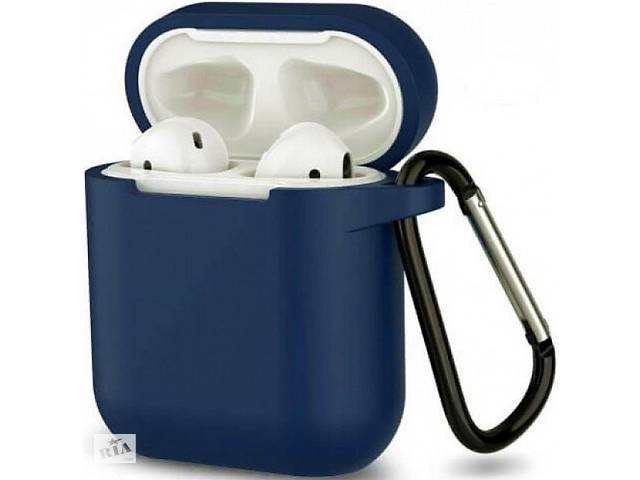 Чехол для наушников Apple AirPods 1/2 Dark Blue (Код товара:15737)