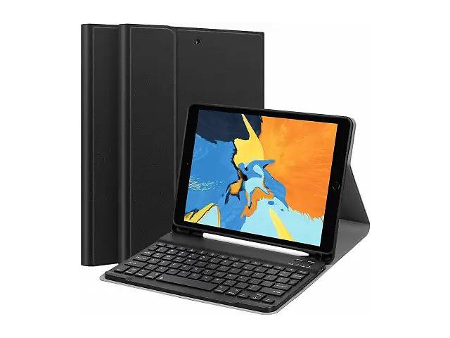 Чехол Earto с клавиатурой для iPad 9-го поколения, для iPad 9/8/7-го поколения, iPad Air 3, iPad Pro 10.5, Ros