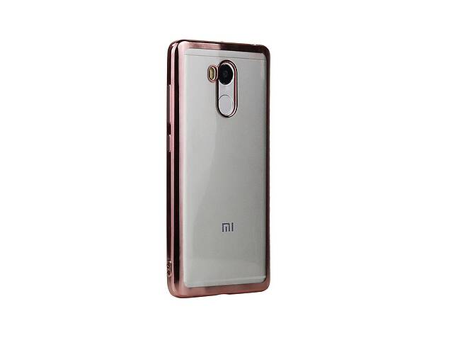 Чехол Epik для Redmi 4 Prime с глянцевой окантовкой Розовый