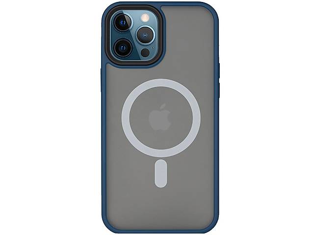 Чехол Epik Metal Buttons with MagSafe для Apple iPhone 14 Pro Max Синий