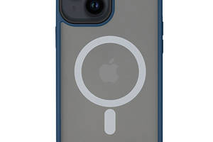 Чехол Epik Metal Buttons with MagSafe TPU+PC для Apple iPhone 14 Plus Синий