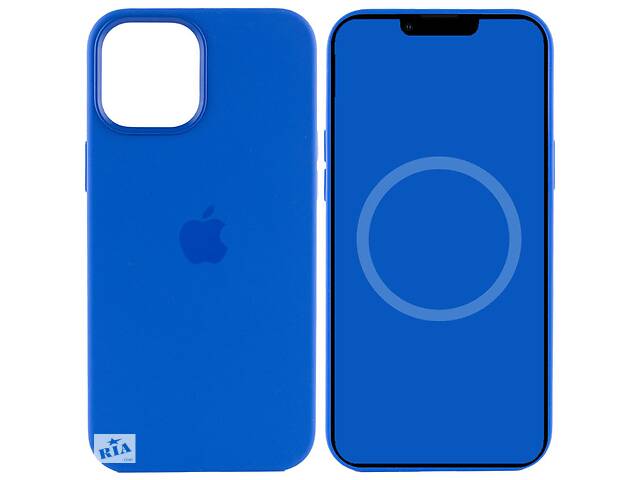 Чехол Epik Silicone case AAA full with Magsafe and Animation для Apple iPhone 12 Pro / 12 Capri Blue