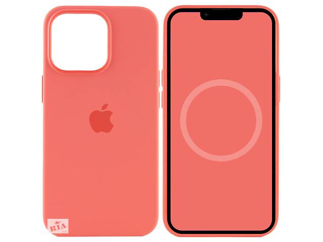 Чехол Epik Silicone case AAA full with Magsafe and Animation Apple iPhone 13 Pro 6.1' Розовый / Pink Pomelo