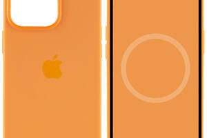 Чехол Epik Silicone case AAA full with Magsafe and Animation Apple iPhone 13 Pro Max 6.7' Оранжевый / Marigold