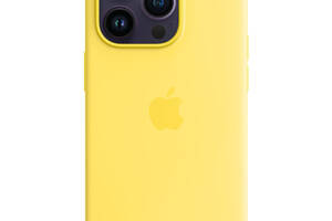 Чехол Epik Silicone case AAA full with Magsafe Apple iPhone 14 Pro 6.1' Желтый / Canary Yellow