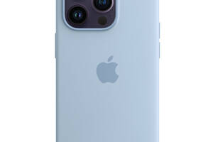 Чехол Epik Silicone case AAA full with Magsafe Apple iPhone 14 Pro 6.1' Голубой / Sky