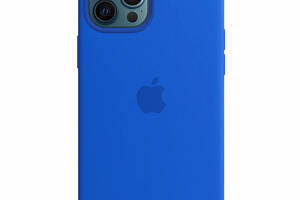 Чехол Epik Silicone case AAA full with Magsafe Apple iPhone 12 Pro / 12 6.1' Синий / Capri Blue