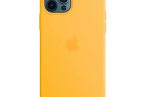 Чехол Epik Silicone case AAA full with Magsafe Apple iPhone 12 Pro / 12 6.1' Желтый / Sunflower