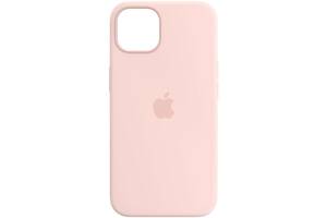 Чехол Epik Silicone case AAA full with Magsafe для Apple iPhone 14 Pro Розовый / Chalk Pink