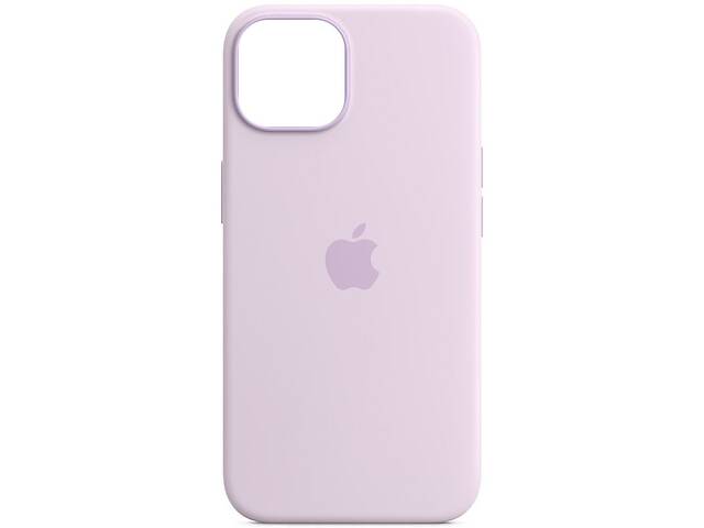 Чехол Epik Silicone case AAA full with Magsafe для Apple iPhone 14 Plus Сиреневый / Lilac