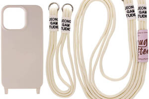 Чехол Epik TPU two straps California Apple iPhone 13 Pro Бежевый / Antigue White