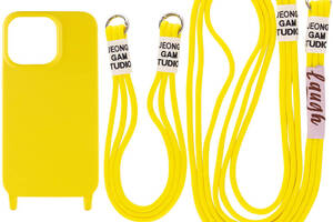 Чехол Epik TPU two straps California Apple iPhone 13 Pro Желтый