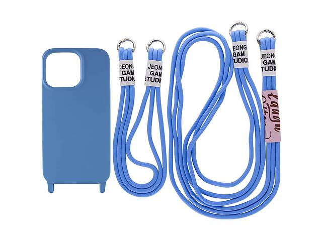 Чехол Epik TPU two straps California Apple iPhone 13 Pro Синий / Cosmos blue