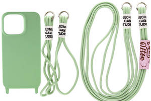 Чехол Epik TPU two straps California Apple iPhone 13 Pro Max Зеленый / Pistachio