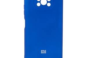 Чехол Full Case HQ with frame для Xiaomi Poco X3 Shiny blue