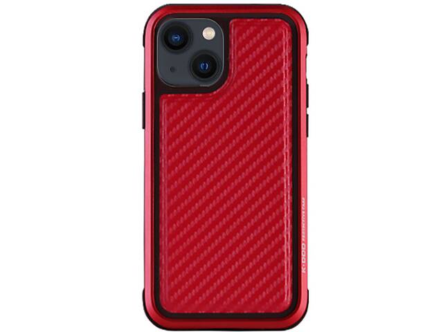 Чехол K-DOO PC+TPU+Metal MARS Series Apple iPhone 13 6.1 Carbon Red