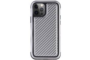 Чехол K-DOO PC+TPU+Metal MARS Series Apple iPhone 13 Pro Carbon Silver