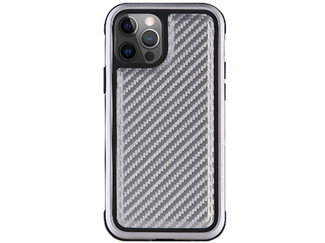 Чехол K-DOO PC+TPU+Metal MARS Series Apple iPhone 13 Pro Carbon Silver