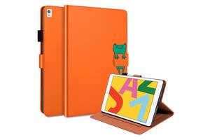 Чехол-книжка Animal Wallet Apple iPad 10.2 / Air 10.5 / Pro 10.5 Wake / Sleep Frog Оранжевый