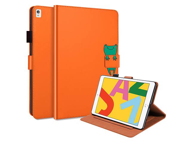 Чехол-книжка Animal Wallet Apple iPad 10.2 / Air 10.5 / Pro 10.5 Wake / Sleep Frog Оранжевый