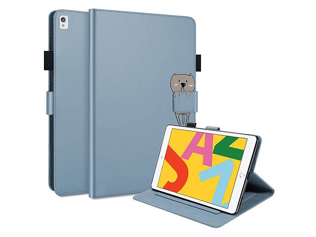 Чехол-книжка Animal Wallet Apple iPad 10.2 / Air 10.5 / Pro 10.5 Wake / Sleep Bear Голубой