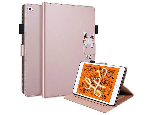 Чехол-книжка Animal Wallet Apple iPad Mini 1 / 2 / 3 / 4 / 5 Wake / Sleep Rabbit Розовое золото