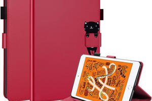 Чехол-книжка Animal Wallet Apple iPad Mini 1 / 2 / 3 / 4 / 5 Wake / Sleep Cat Красный