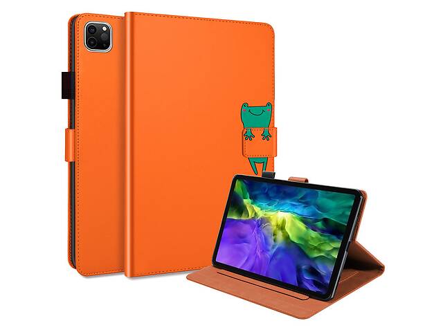 Чехол-книжка Animal Wallet Apple iPad Pro 11 2018 /2020 / iPad Air 10.9 2020 Wake / Sleep Frog Оранжевый